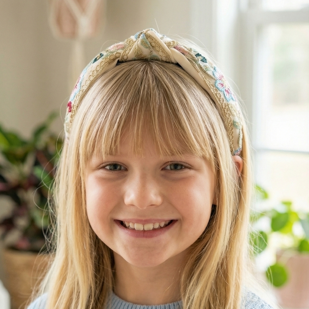Colorful Floral Embroidered Headbands - Picture 13 of 17